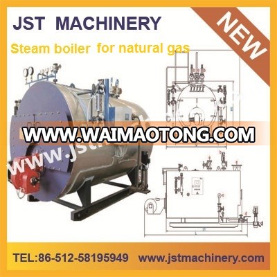 Latest Horizontal 3 ton gas fired steam boiler for sale